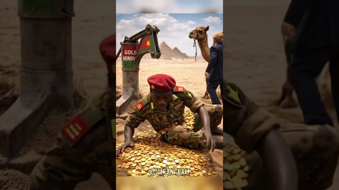 Trump Breaks Gold Mining Pump 😂#trump #viral #funny