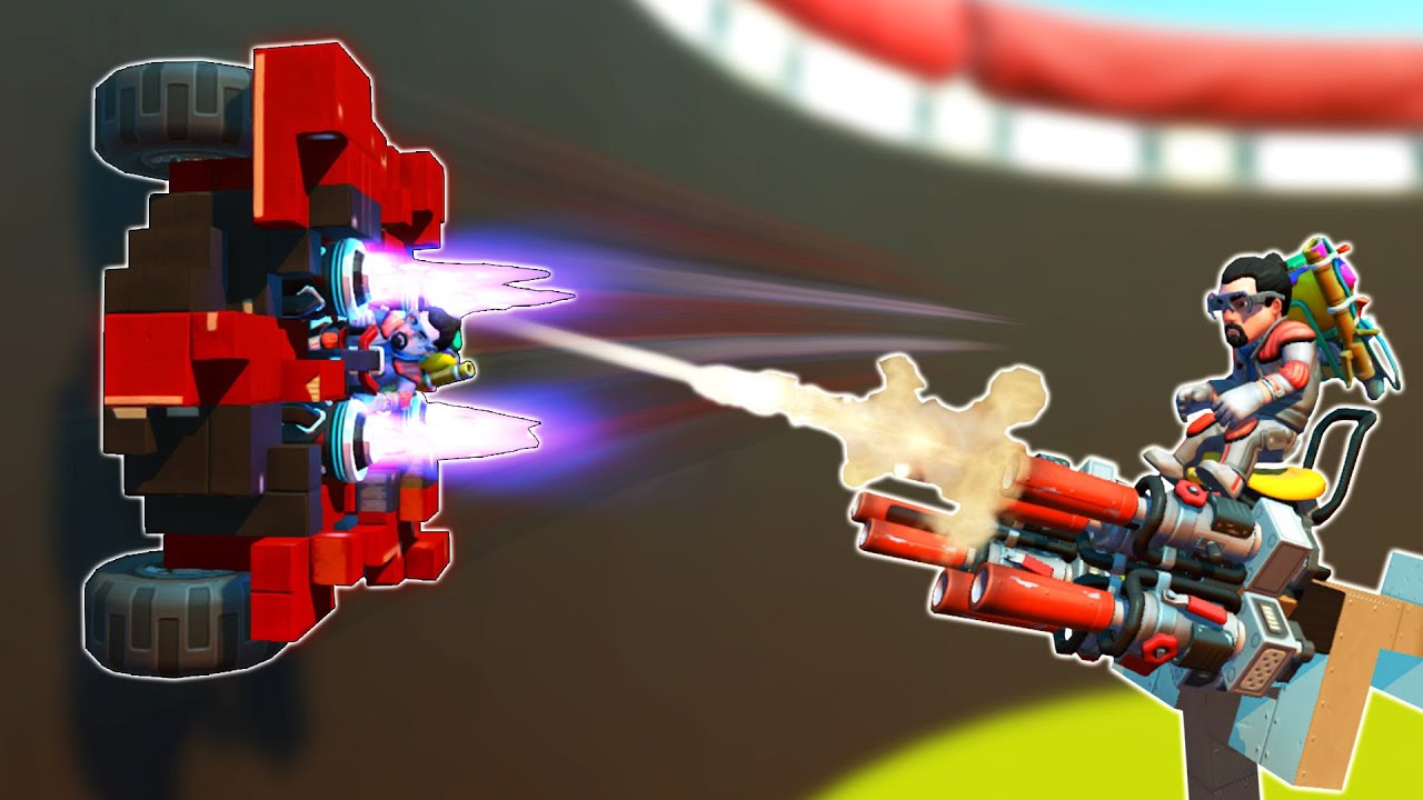 Wall Riders VS Spudling Turret Challenge! - Scrap Mechanic Multiplayer Monday