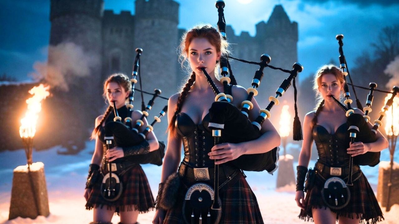 You’ve Never Seen a Highland March Like This 🔥 Celtic Women Bagpipers |  El canto secreto del valle