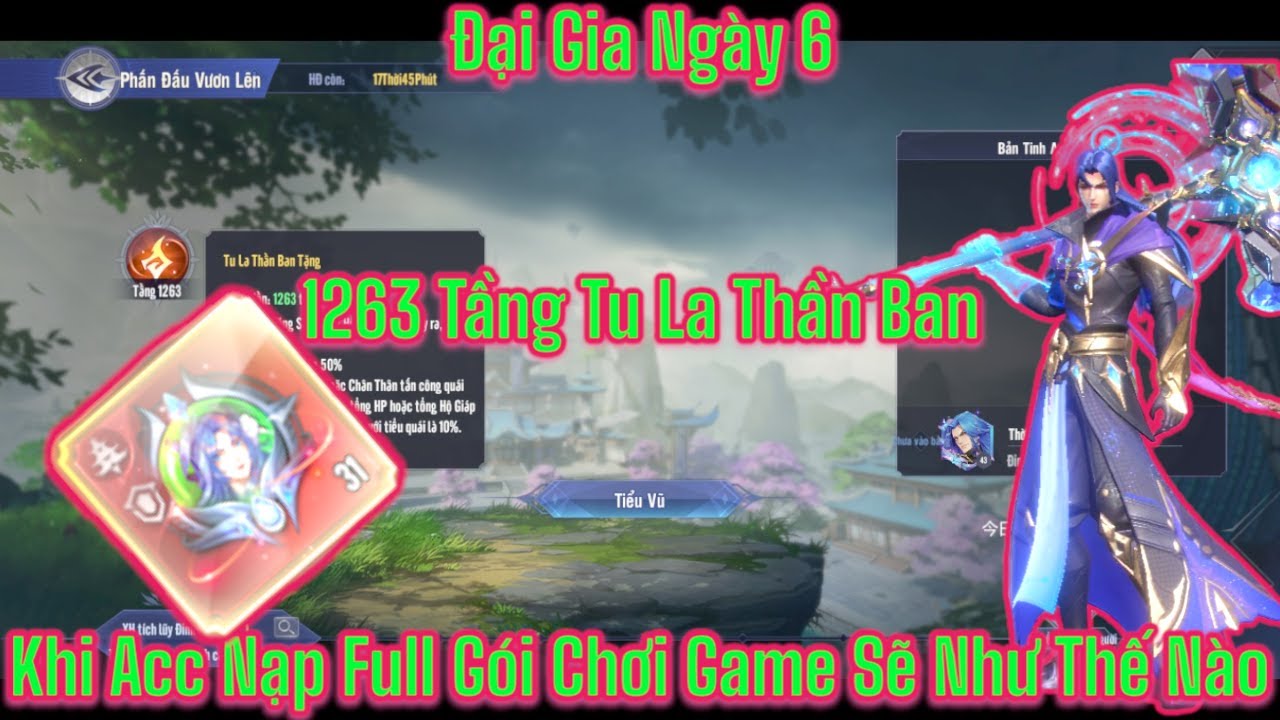 ĐấuLa ĐạiLục HồnSư ĐốiQuyết:Thiên Cơ Các Chủ Tương Lai Tiêu 60k Kim Cương Chơi Event,1263 Tầng Buff.