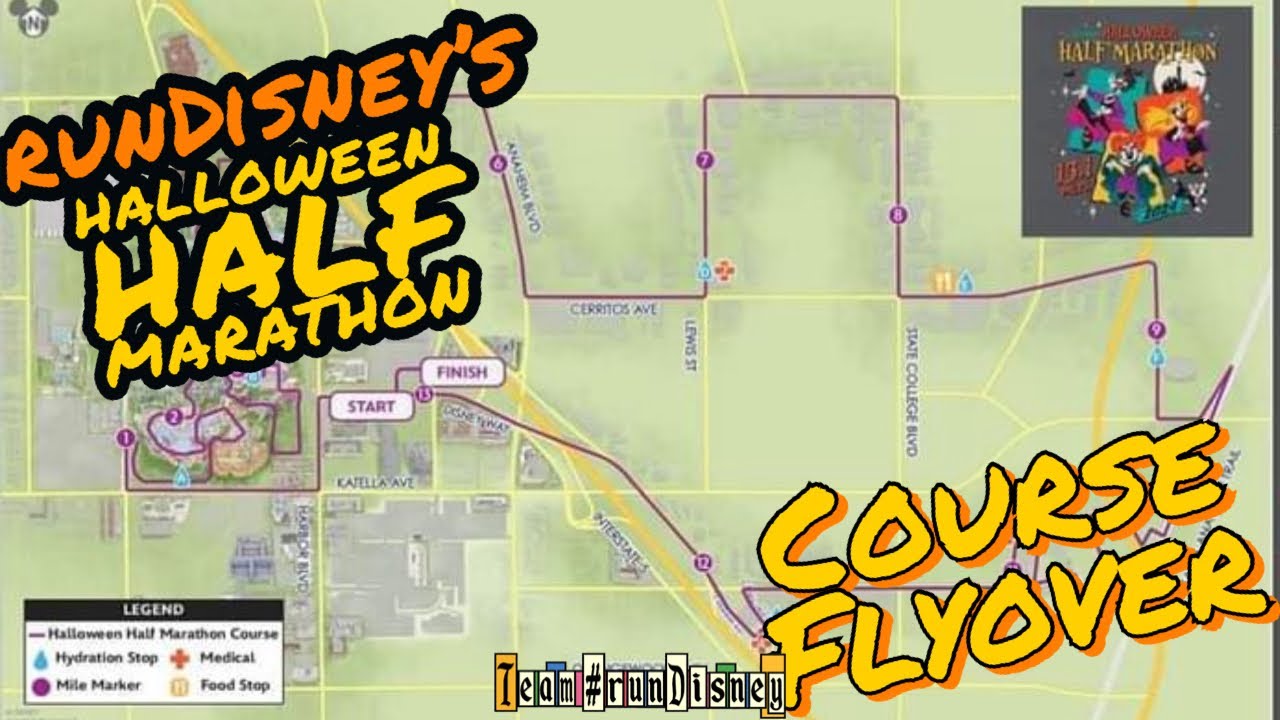 2024 runDisney Disneyland Halloween Half Marathon Course Flyover