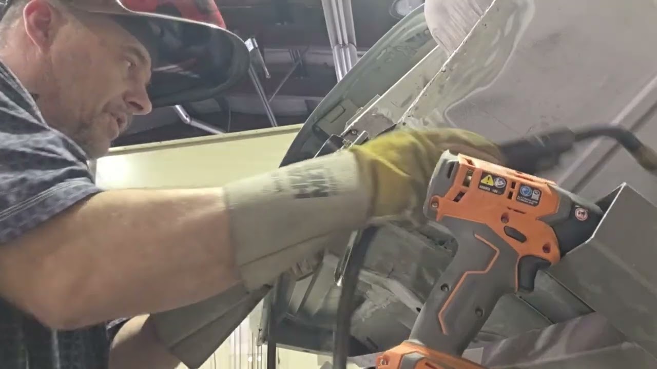 welding rocker and post on 65 c10