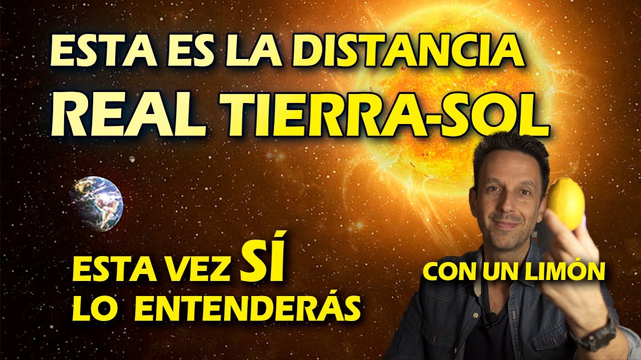¿A cuánta DISTANCIA están la TIERRA y el SOL? Visto como nunca, ASÍ lo entenderás bien!!