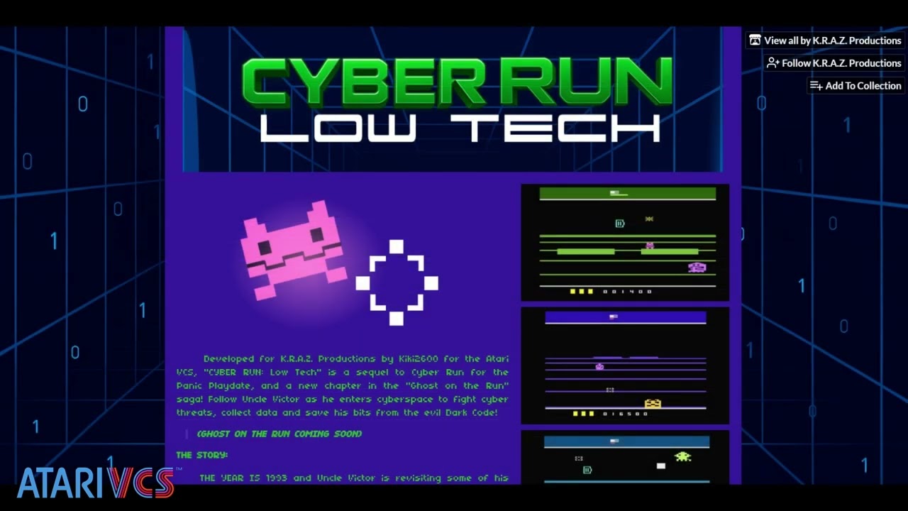 Cyber Run: Low-Tech - The new Atari VCS - Mockduck Plays Games