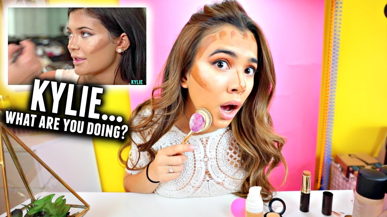 I tried following a Kylie Jenner Makeup Tutorial... Realizing things😂...