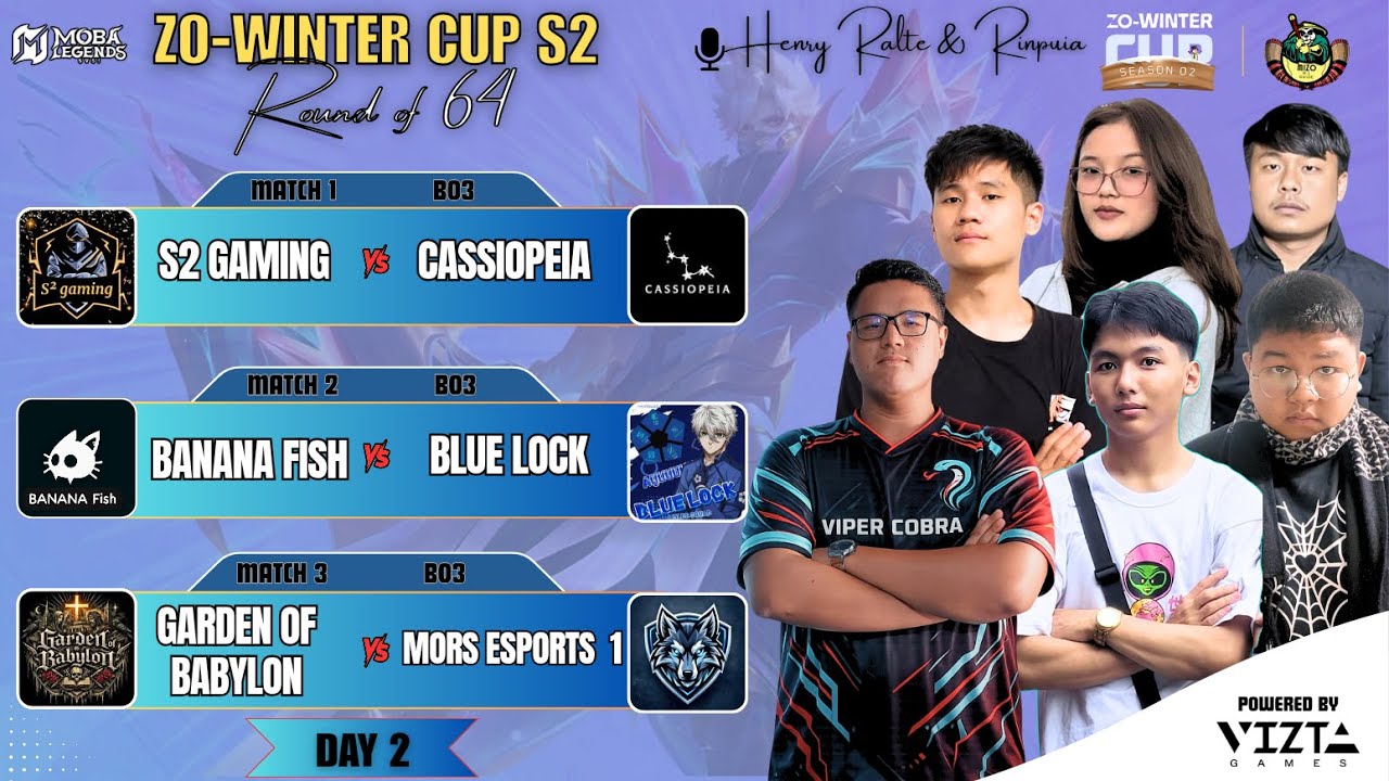 🔴Live.. Zo-Winter Cup S2 | Round of 64 | Knockout | Day 2 #mobalegends5v5  #gaming