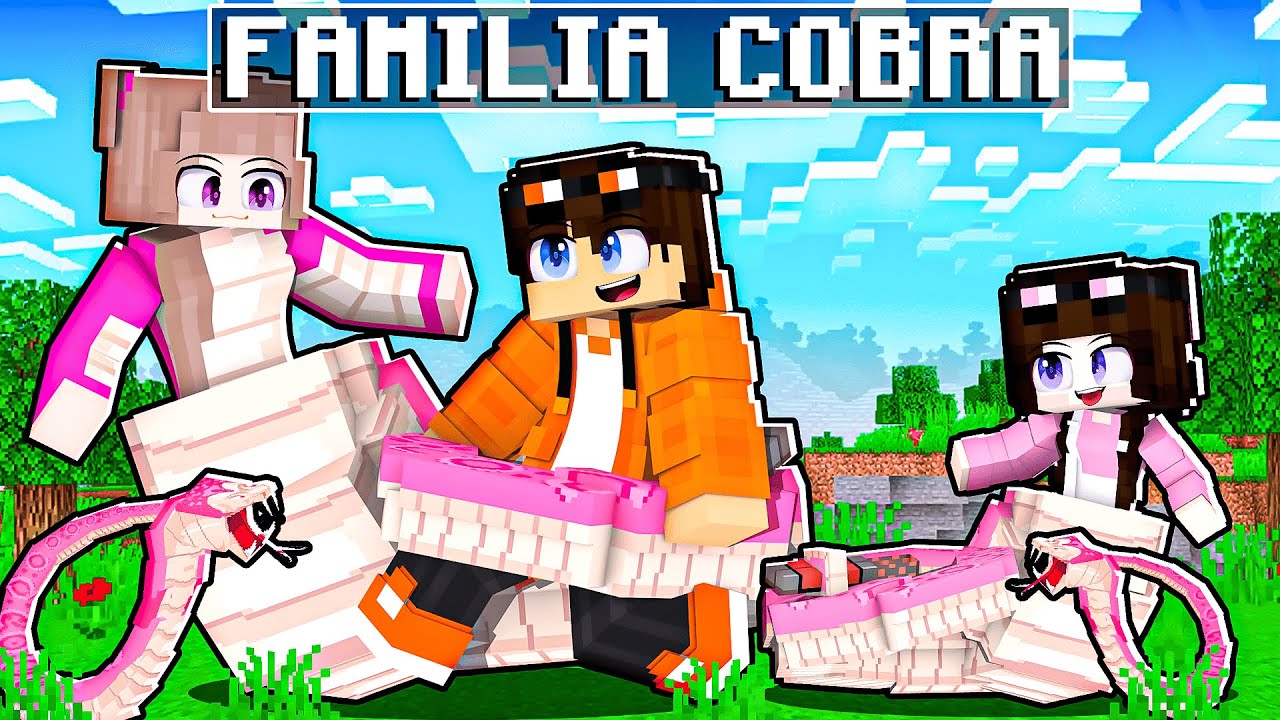 STHAN tem uma FAM&Iacute;LIA de COBRAS no Minecraft!