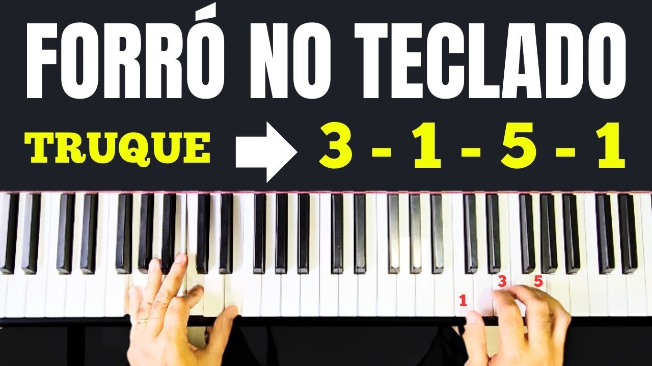 𝐎 𝐓𝐑𝐔𝐐𝐔𝐄 𝐃𝐎 𝟑 - 𝟏 - 𝟓 - 𝟏 - TOQUE QUALQUER FORRÓ NO TECLADO USANDO ESSA LEVADA INCRÍVEL!