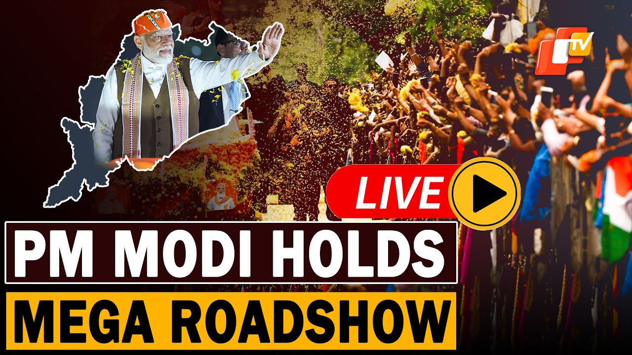 🔴OTV LIVE: Narendra Modi's Mega Roadshow in Bhubaneswar | Celebrating 1 Year of BJP Govt in Odisha