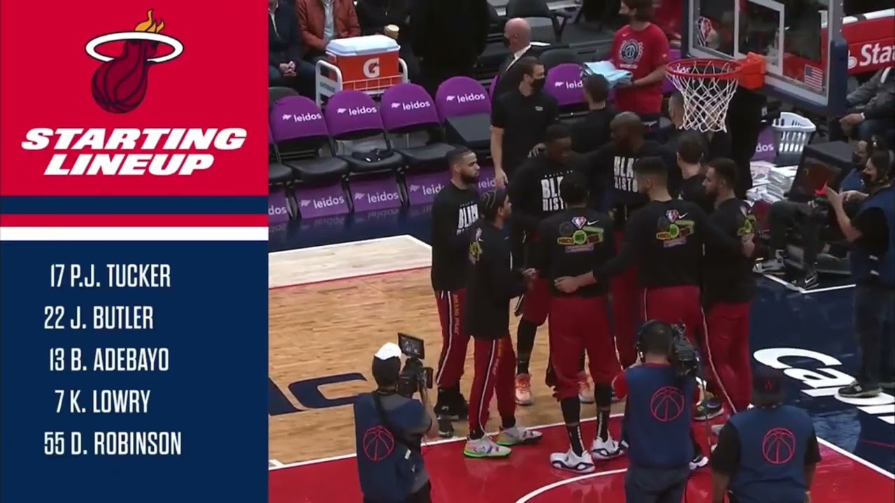 Miami HEAT Players Intro vs. the Wizards [February 7, 2022]