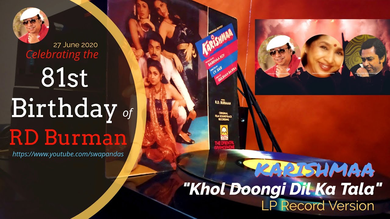 Kishore & Asha | Khol Doongi Dil Ka Tala | KARISHMAA (1983) | RD Burman Birthday | Bollywood LP Rip