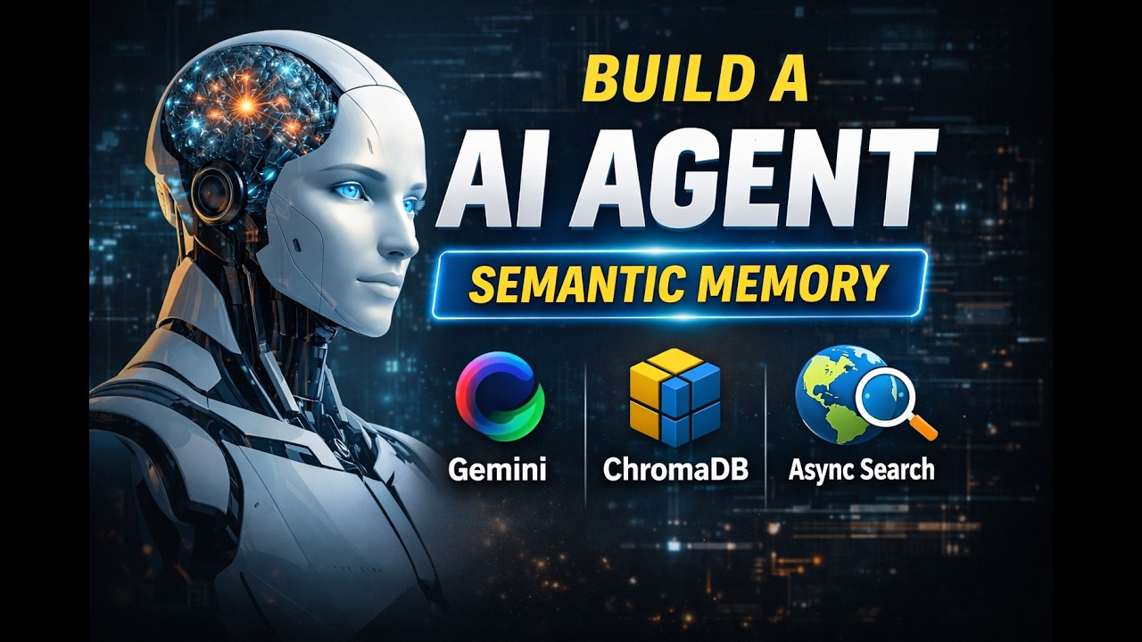 AI Agent Project: Build a Semantic Memory AI Agent with Gemini, ChromaDB & Async Web Search