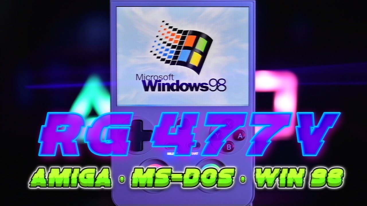 I Turned This Handheld Into My 90s Childhood – Part 1 (Amiga, MS-DOS & Win98) 💾🖱️ RG477V Setup Guide