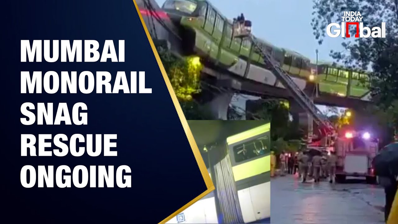 LIVE: Mumbai Monorail Snag Strands Passengers | Rescue Operations Underway