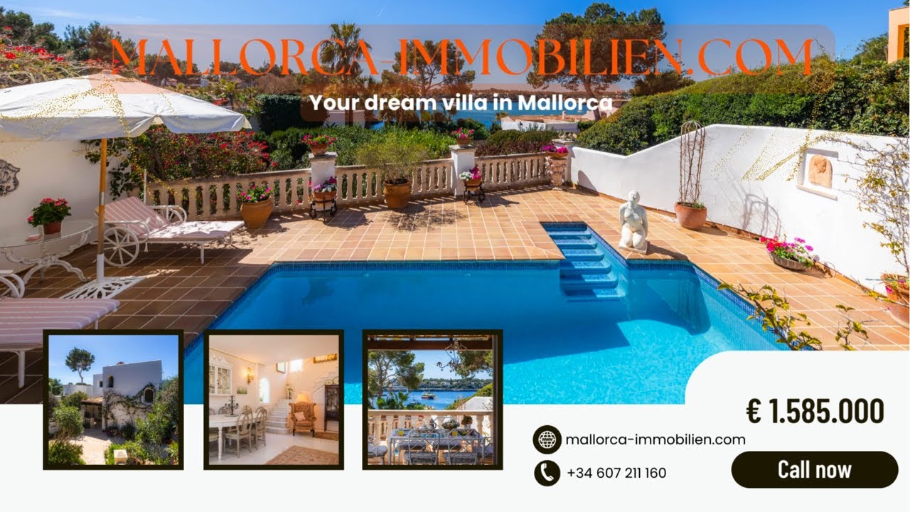 Dream villa on Mallorca with pool and ocean view - Mallorca-Immobilien.com