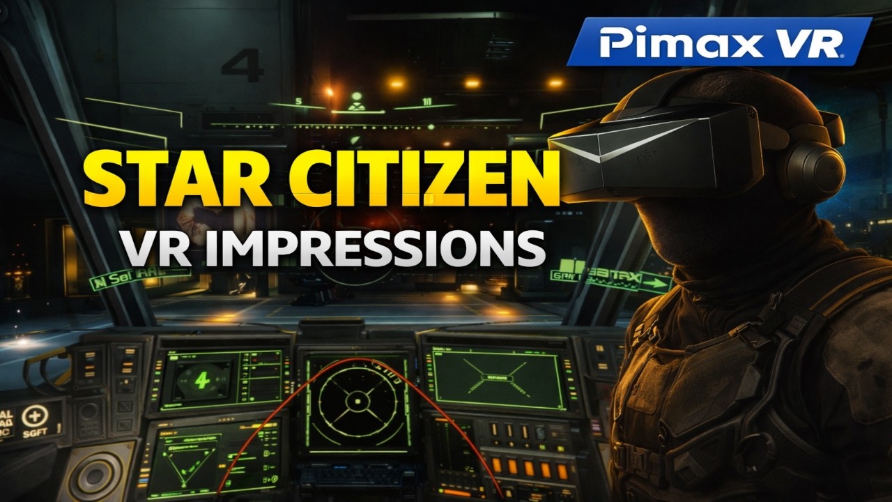 Star Citizen в VR наконец-то ощущается РЕАЛЬНО… | Pimax Crystal Light Experience