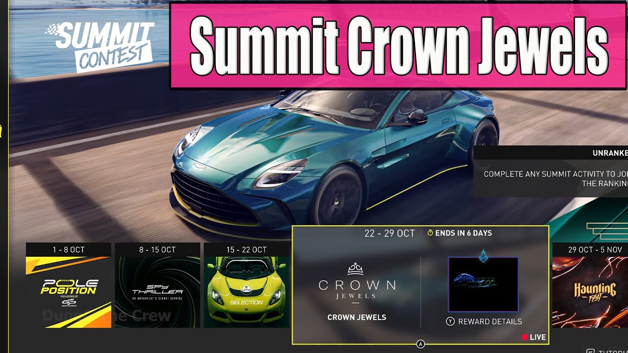 The Crew Motorfest Summit Crown Jewels - How to Complete Summit Contest
