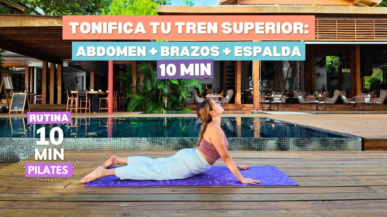 Abdomen + Brazos + Espalda | Pilates en casa | 10 Min