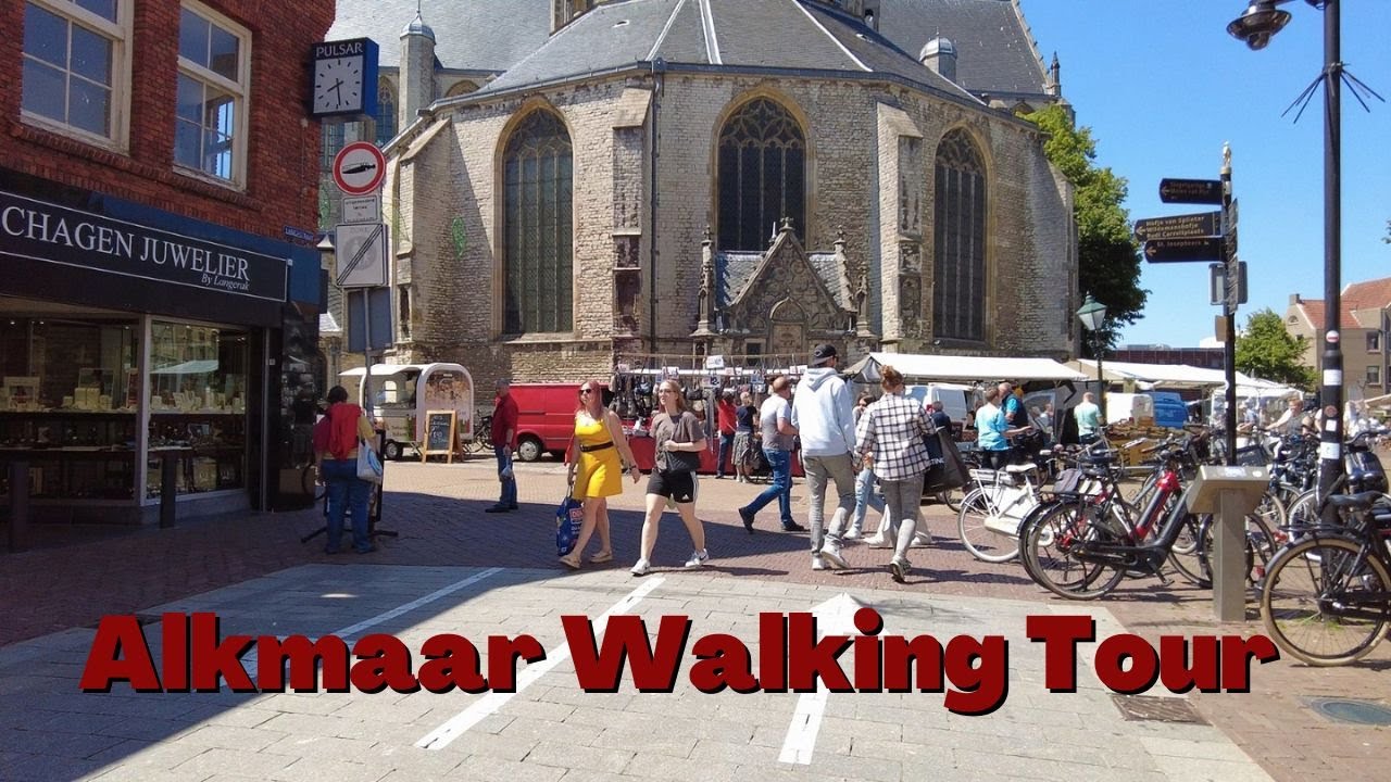 Walking in Alkmaar, The Netherlands [4K] | Alkmaar Centrum Afternoon Walk [4K]
