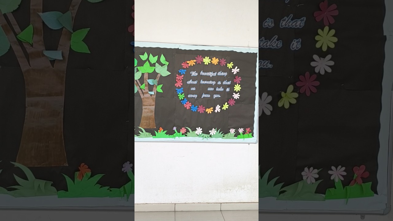 Beautiful school display board decoration ideas|| 