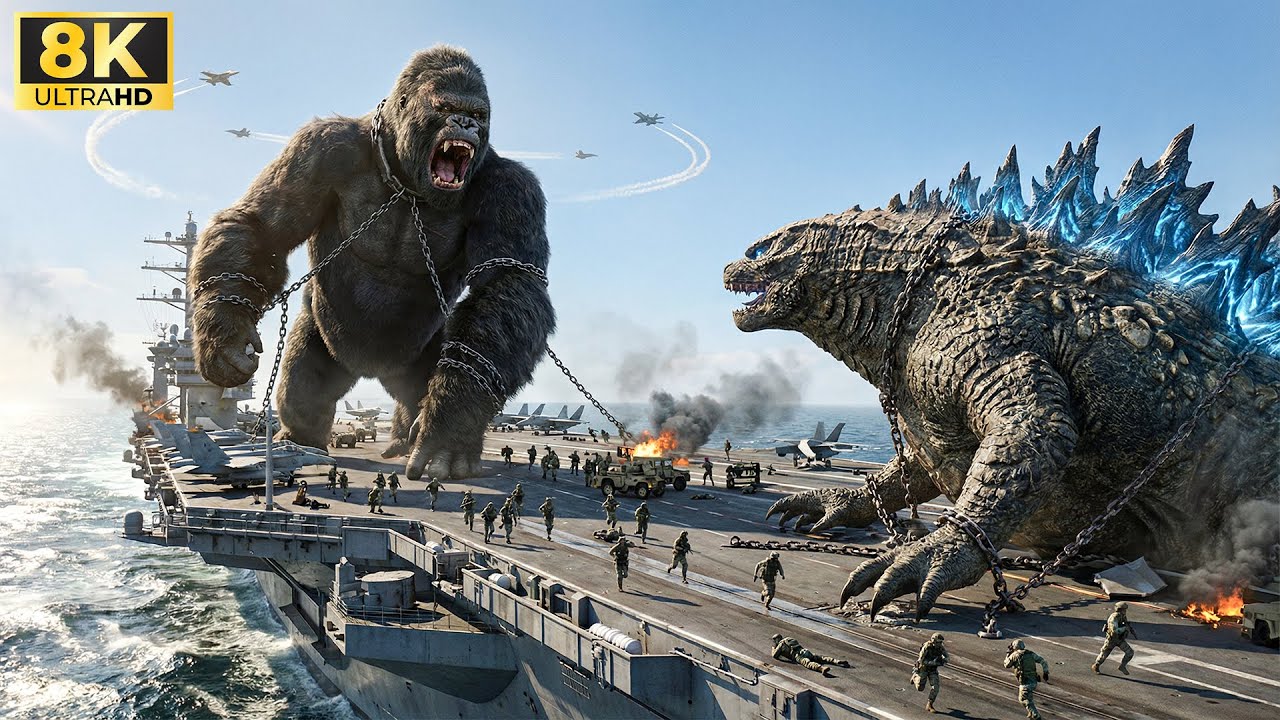 King Kong and Godzilla clash with the Special Forces: The biggest clash of sea and land 🌊🦍