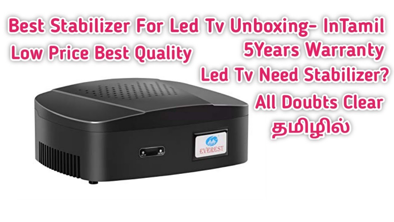 Best Stabilizer For Led Tv-In Tamil Stabilizer Unboxing