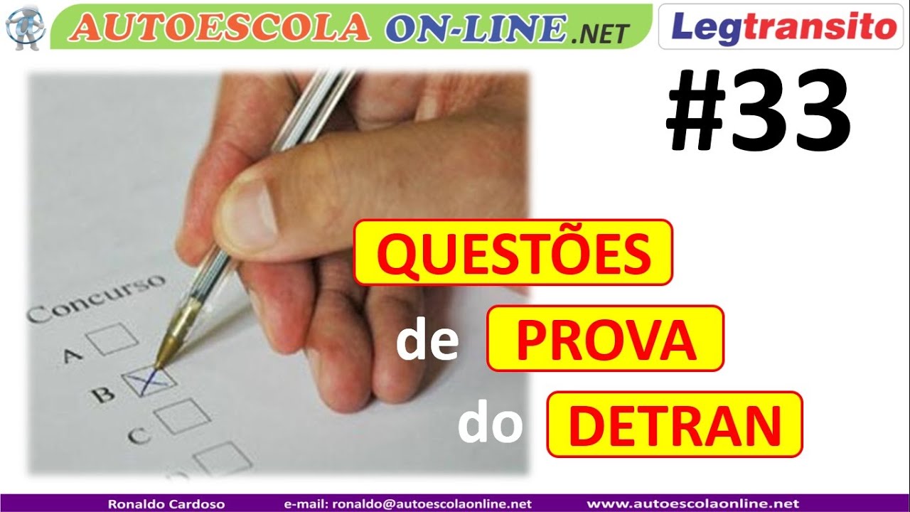 Questões de Prova e Revisão - DIREÇÃO DEFENSIVA