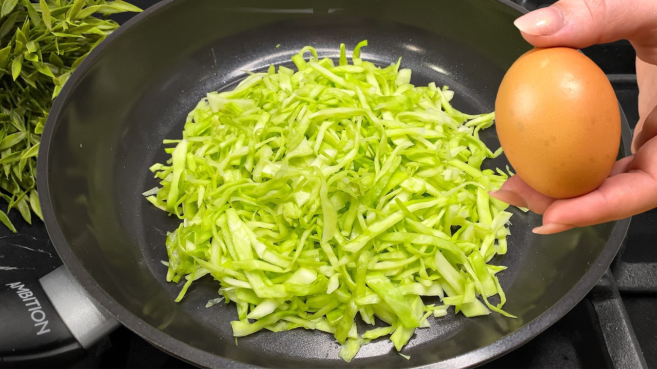 Ich koche jedes Wochenende Kohl so! Kohl mit Eiern schmeckt besser als Fleisch!