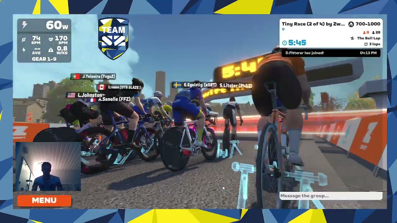 Zwift Insider Tiny Race - All four stages