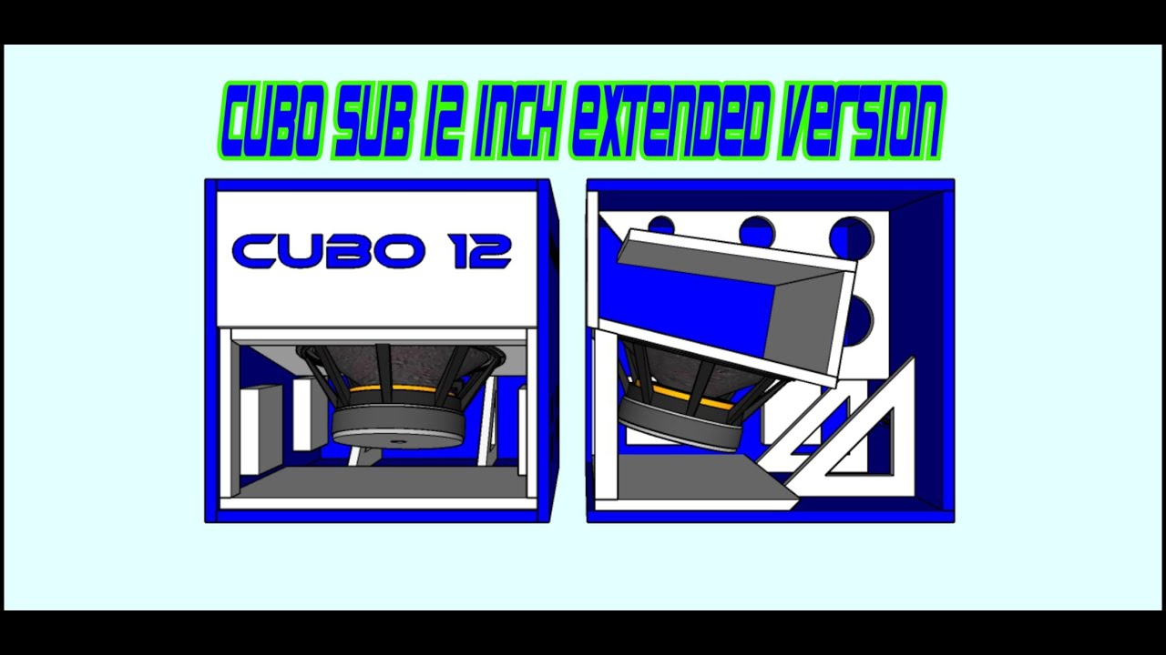 SKEMA [PLAN] BOX CUBO SUB112 SINGLE 12 INCH