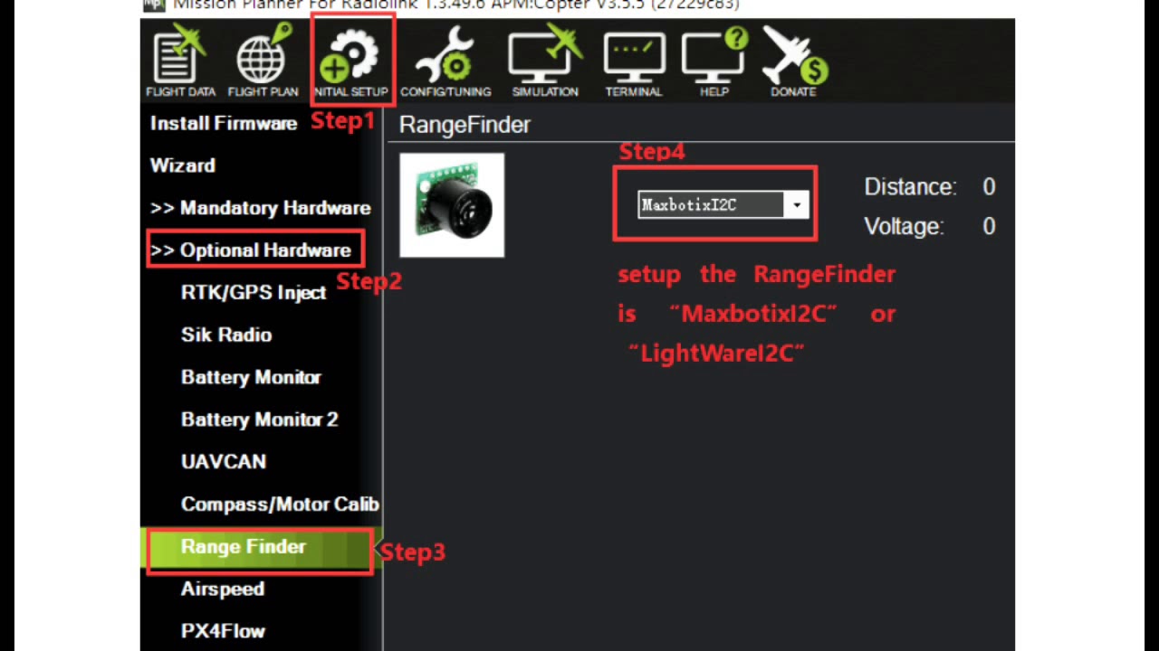 Radiolink SU04/SR05 Ultrasonic Sensor For RC Drone