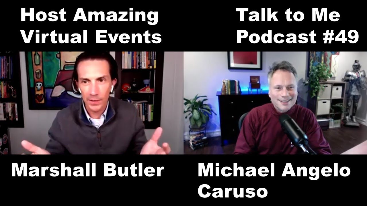 Host amazing virtual events, Zoom webinars, online conferences | Michael Angelo Caruso's podcast