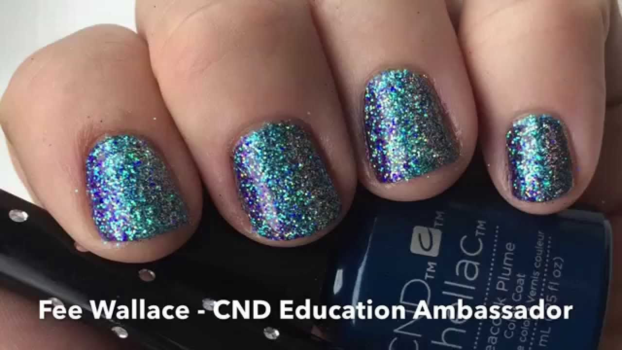 CND™ Shellac™ & Lecente™ Glitters - Twist on Mood Ring Nail Design