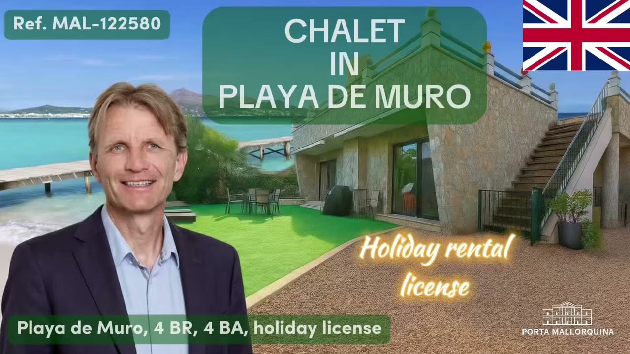 895.000 € - Villa with holiday rental license in walking distance to the sandy beach