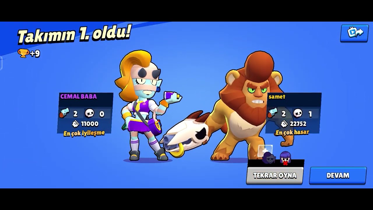 Brawl stars oynuyoruz arkadaşlar