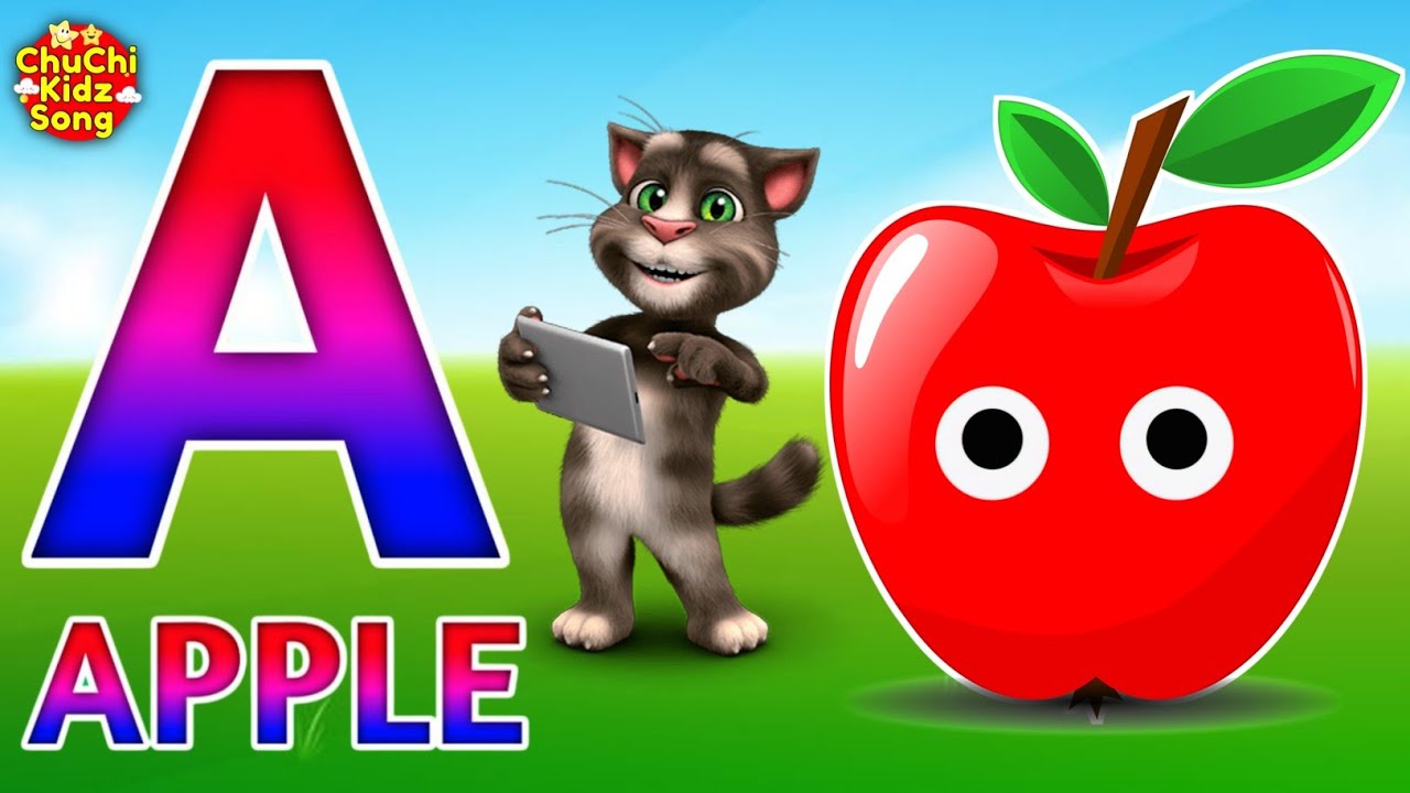 Песенка про алфавит - Алфавит - ABC и 123 - A для яблока 🍎 - Фонетика - Детские песни и стишки дл...