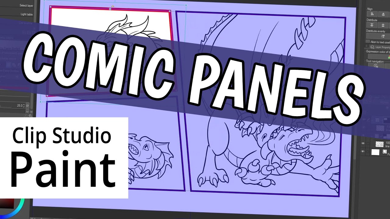 Comic Frames in Clip Studio Paint - Comic Panels Tutorial
