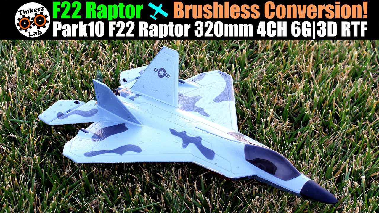 Very Aerobatic Now! Park10 F22 Raptor 320mm Twin Motor 4CH Jet RTF