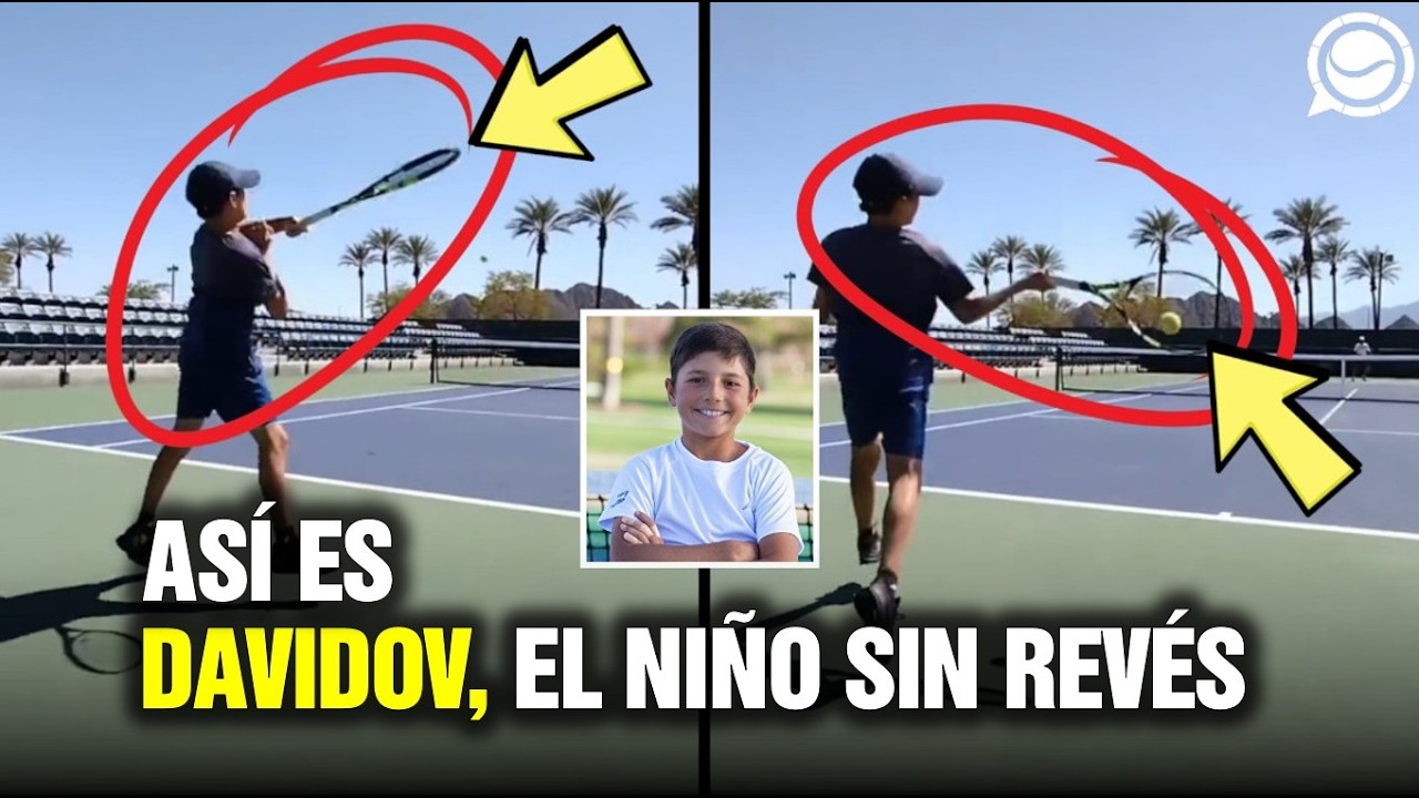 ASÍ ES TEODOR DAVIDOV, EL NIÑO SIN REVÉS: YA ES EL MÁS JOVEN DEL RANKING ATP