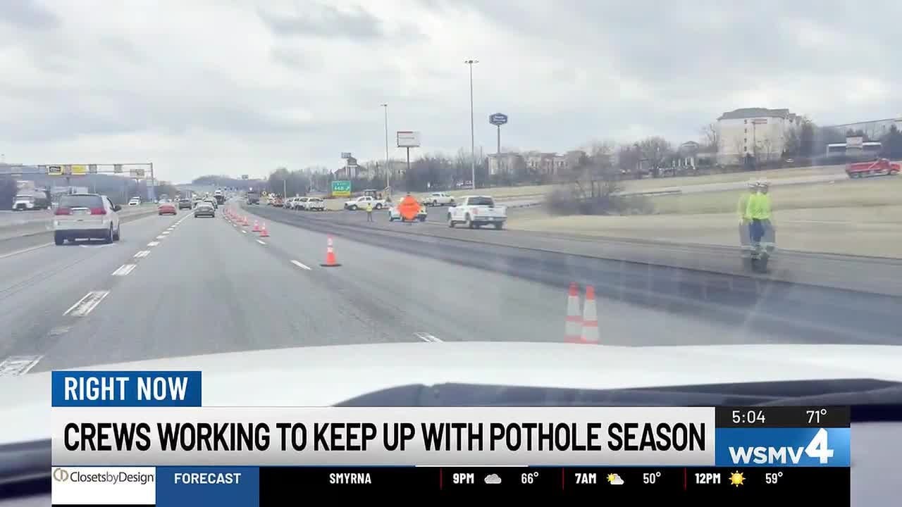State repairs potholes on Interstate 24 after winter storm