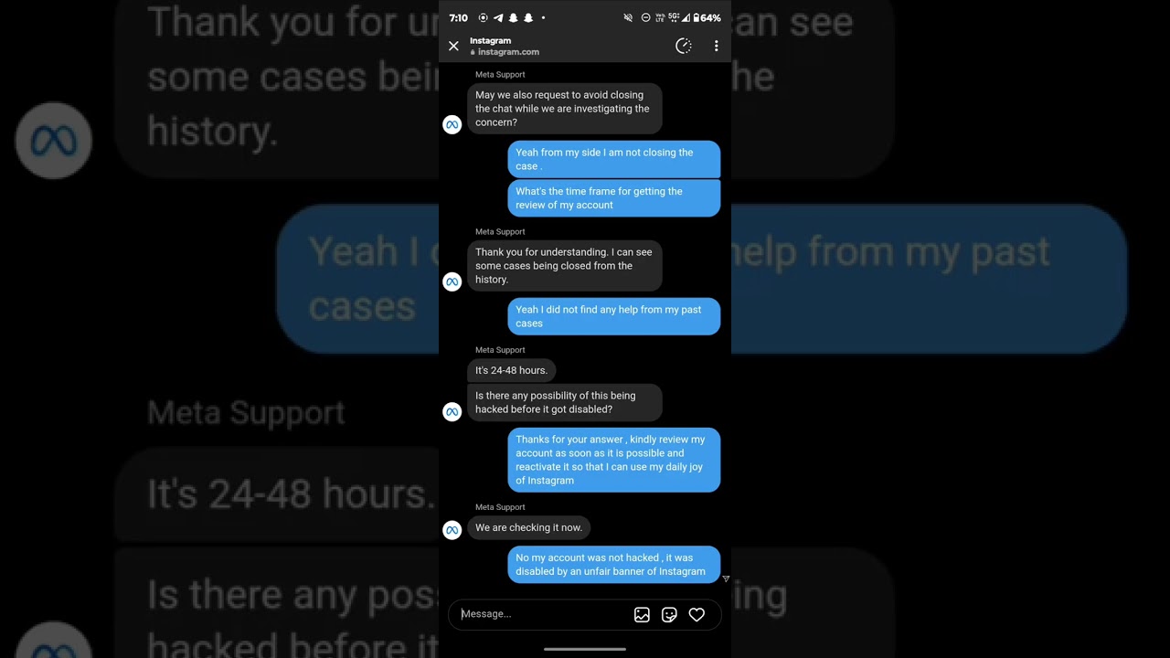 How to Recover a Permanently Disabled Instagram Account via Meta Chat Support ||
