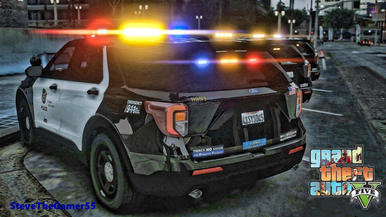 Играю в GTA 5 за ПОЛИЦЕЙСКОГО City Patrol| LAPD|| GTA 5 Lspdfr Mod| 4K