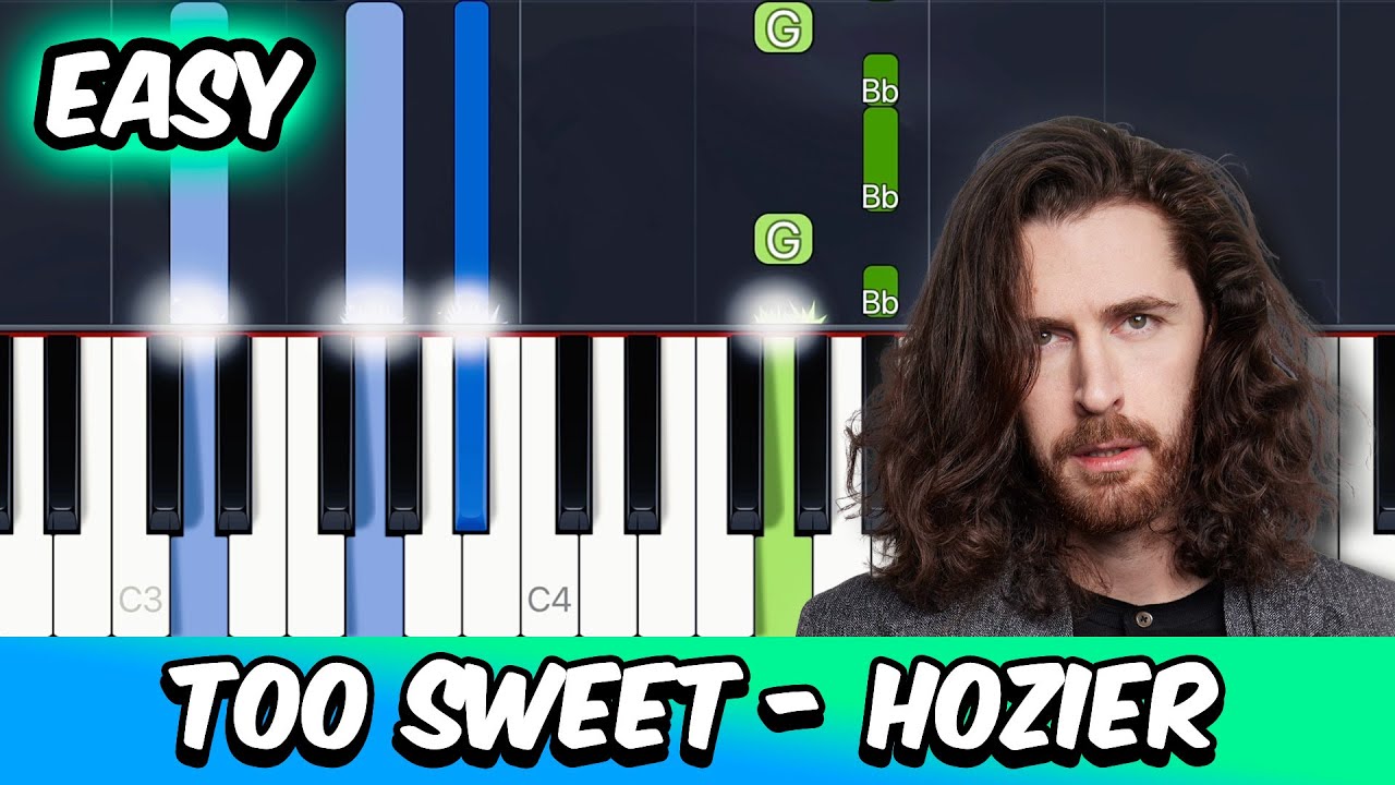 Too Sweet - Hozier | EASY Piano Tutorial