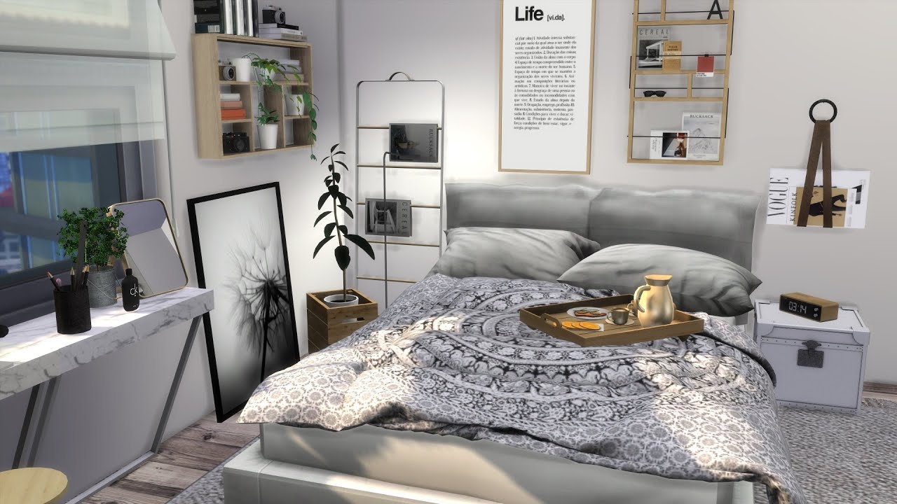 The Sims 4/ family modern apartment / speed build / cc links