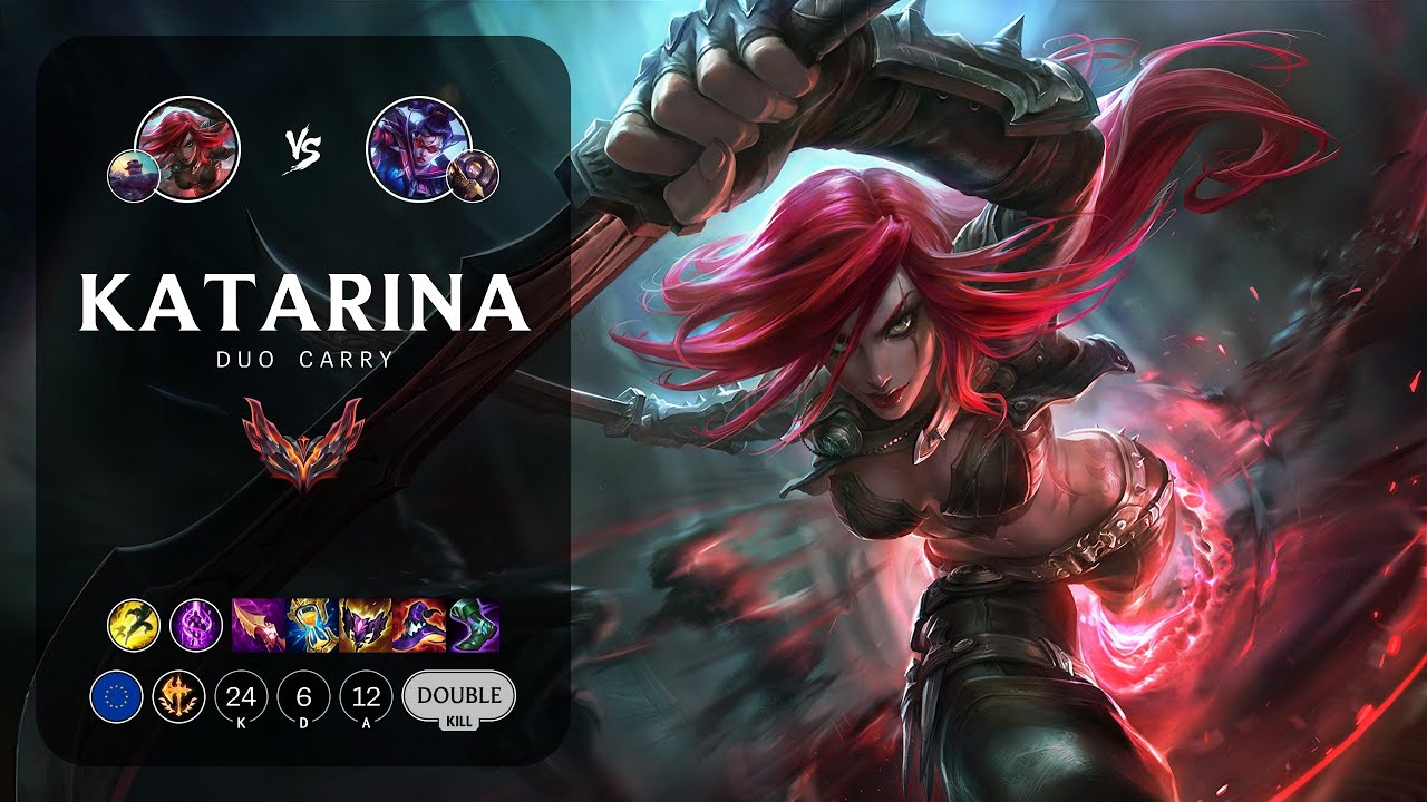 Katarina Carry vs Vayne - EUW Grandmaster Patch 14.1
