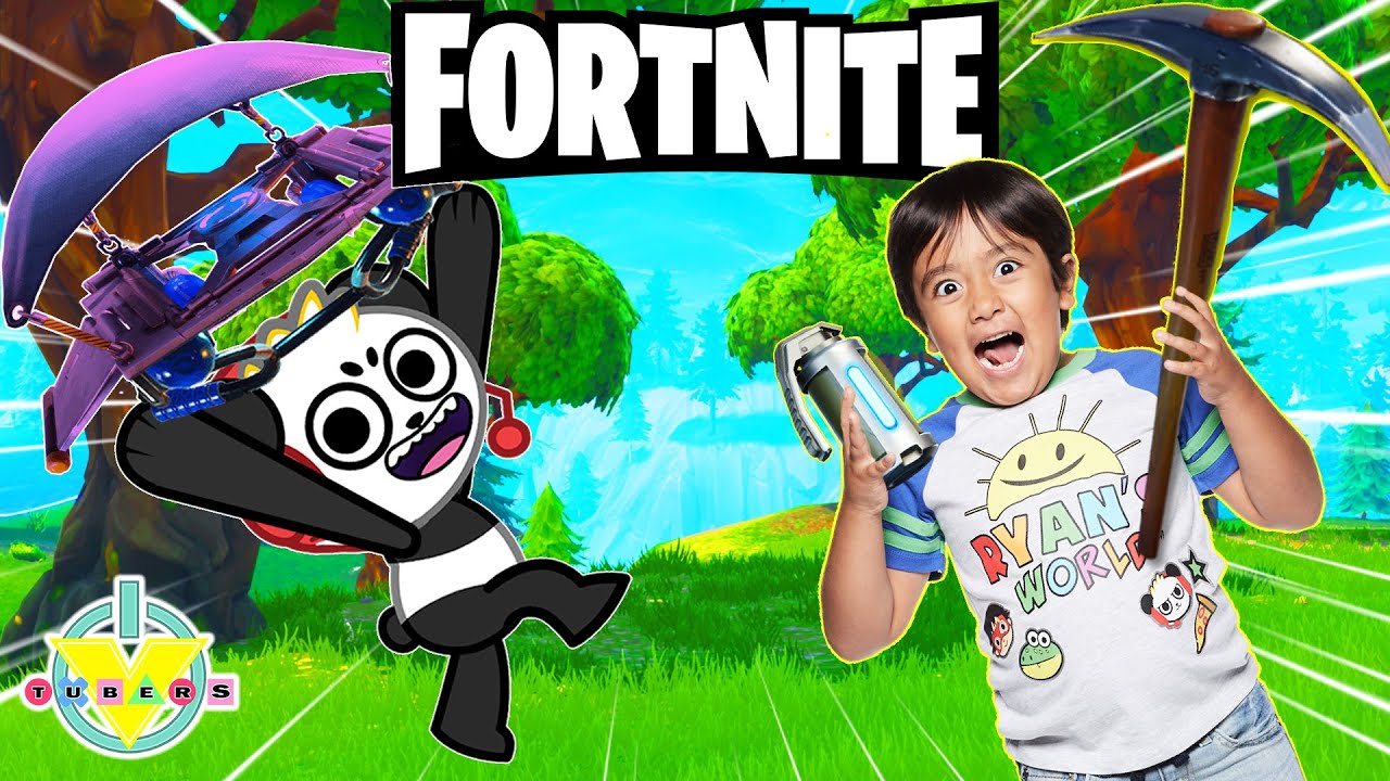 RYAN PLAYS FORTNITE VS COMBO PANDA! Let’s Play Fortnite Battle Royale