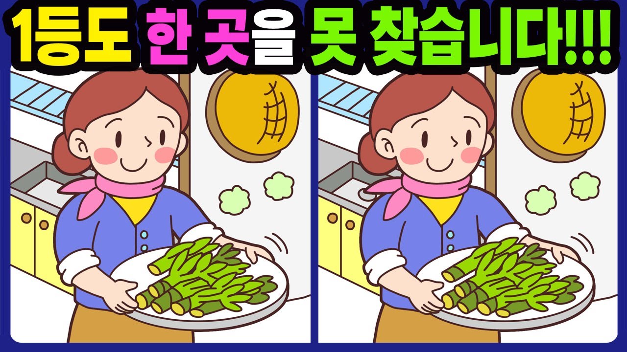 【다른그림찾기/치매예방】1등도 한 곳을 못 찾습니다!【틀린그림찾기/두뇌운동/숨은그림찾기/Find the Difference/치매예방퀴즈】833