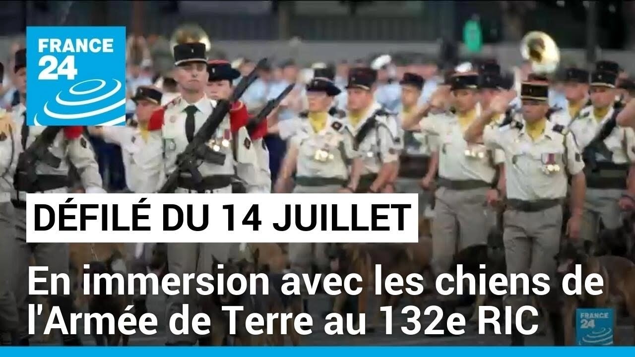Défilé du 14 juillet : en immersion avec le 132e Régiment d'Infanterie Cynotechnique