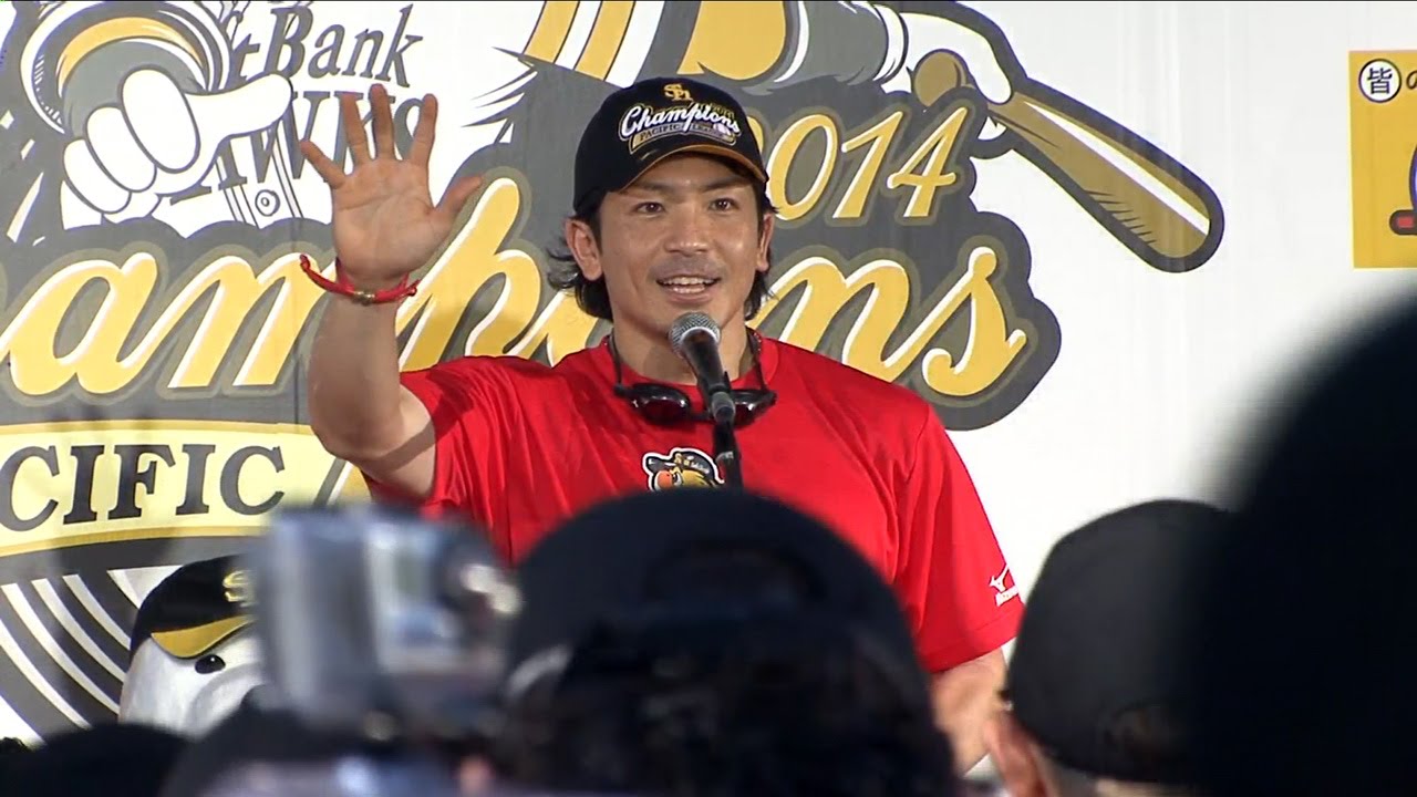 【プロ野球パ】祝勝会、さぁビールかけだ！松田選手会長の音頭で開始  2014/10/02 H-Bs