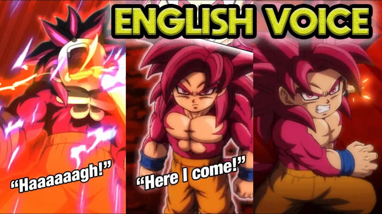 GLOBAL! SSJ4 DAIMA MINI GOKU ENGLISH INTRO, SUPER ATTACK + ACTIVE SKILL! Dragon Ball Z Dokkan Battle